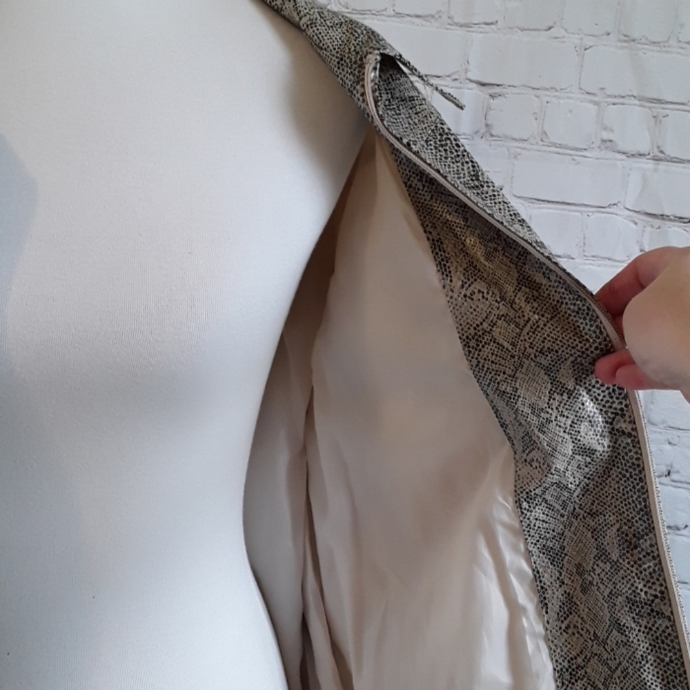 Venezia 18 Texture Python Snake 90s Jacket Pvc New - image 7